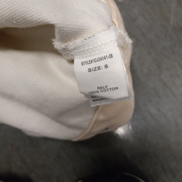 Dress Up Star Print Denim Jacket Womens S Pink and White 100% Cotton - Picture 6 of 6